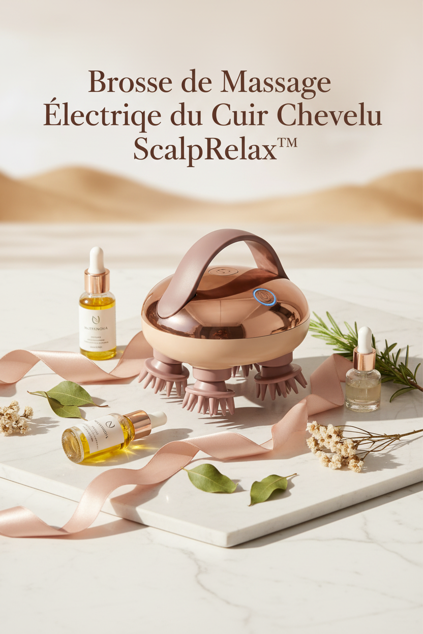 Brosse de Massage Électrique du Cuir Chevelu - ScalpRelax™