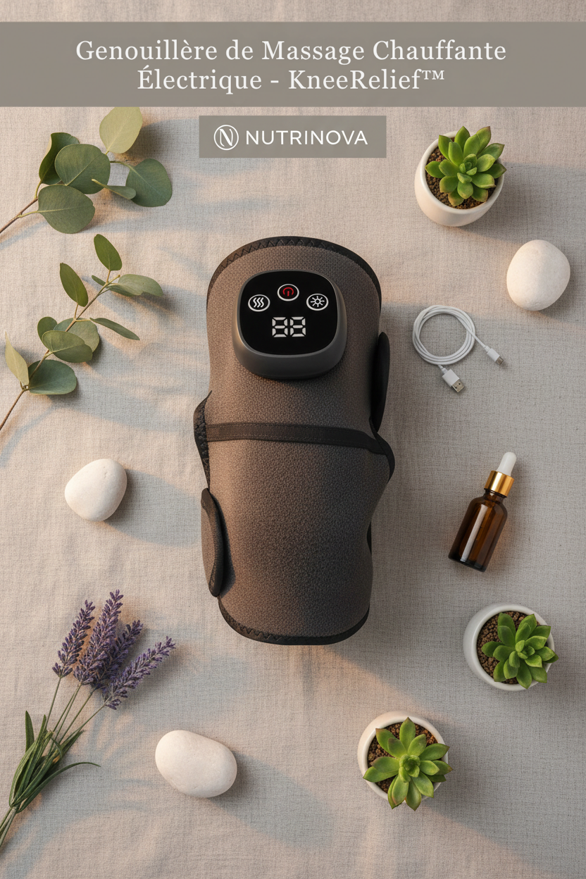 Elektrische Verwarmende Massage Kniebrace – KneeRelief™