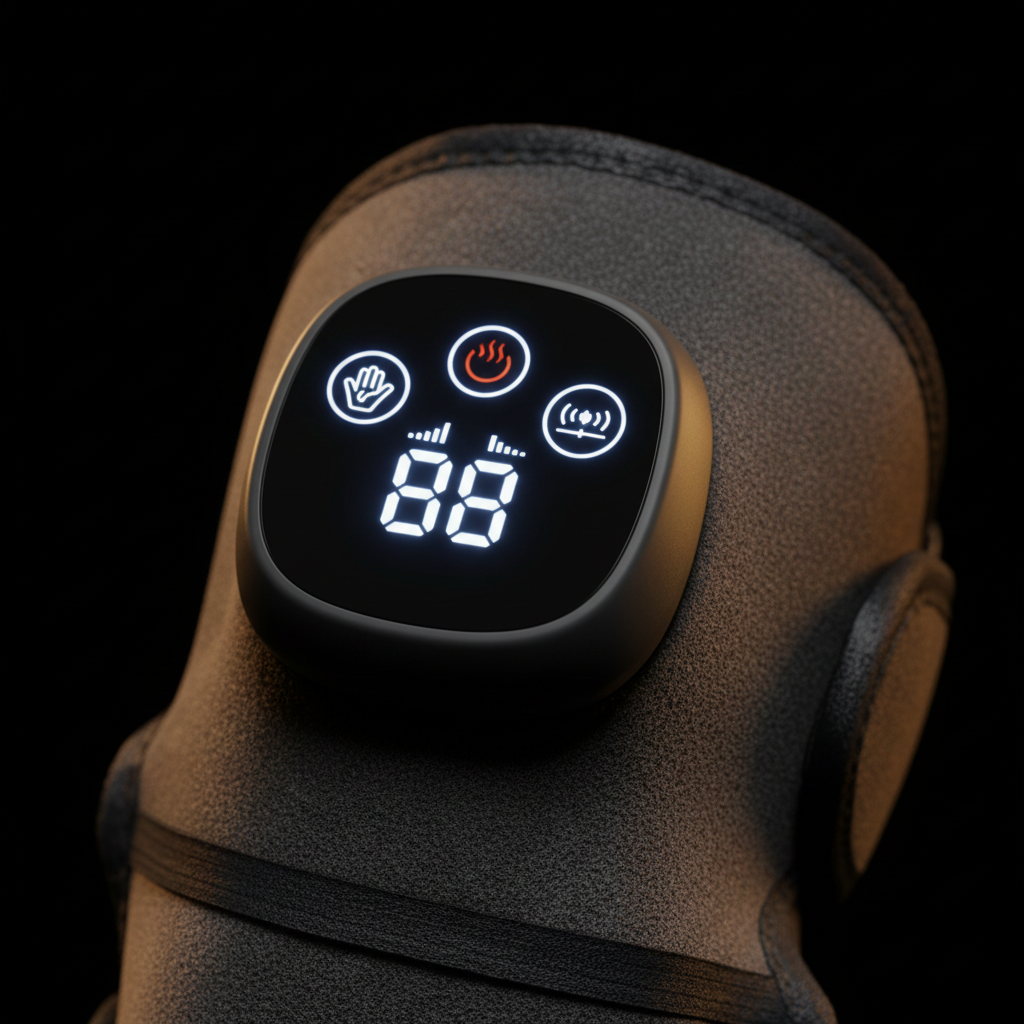 Elektryczna Ogrzewająca Opaska do Masażu Kolana – KneeRelief™