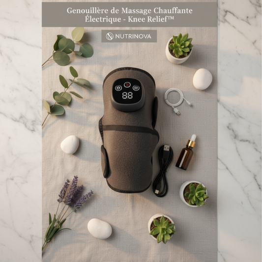 Genouillère de Massage Chauffante Électrique – KneeRelief™