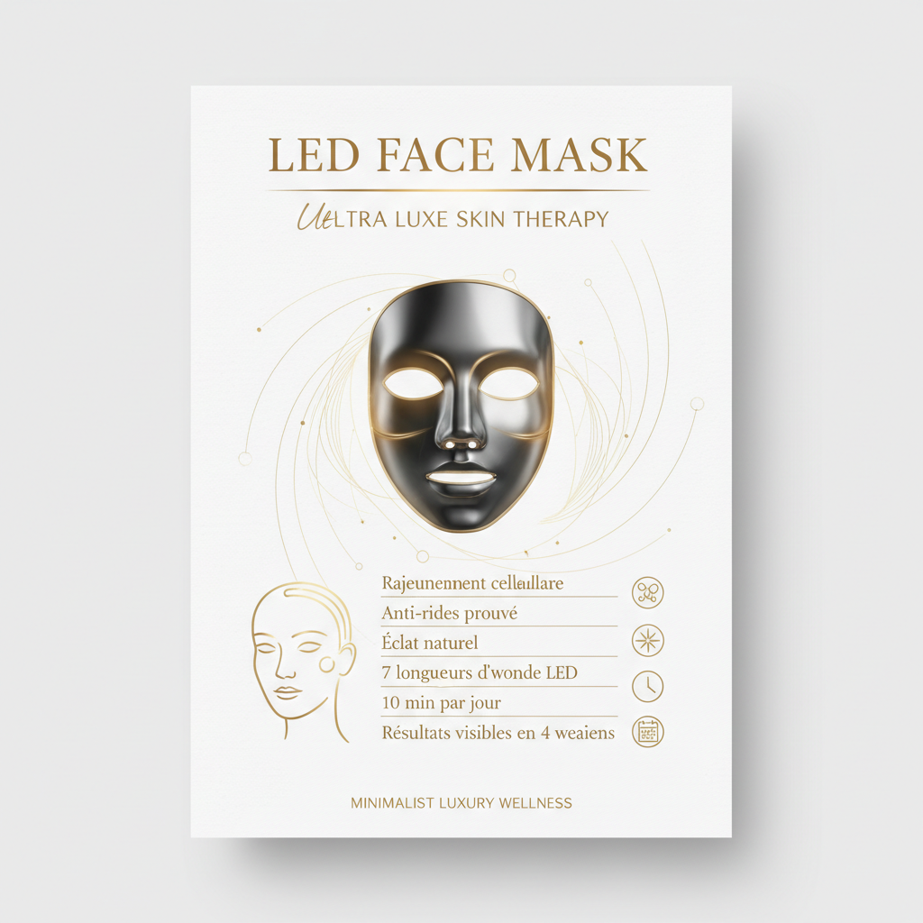 LED-mask för Skönhet &amp; Ansiktsföryngring - LumiGlow™