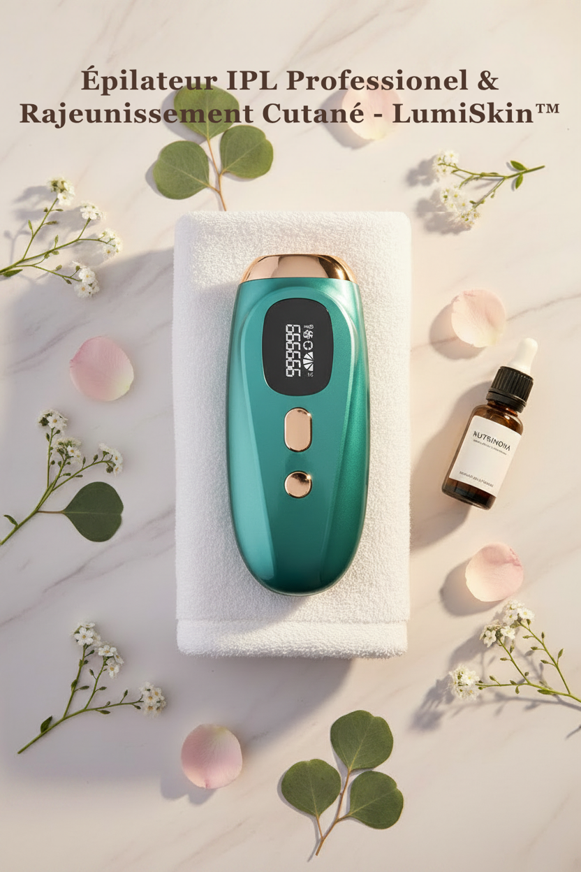 Épilateur IPL Professionnel & Rajeunissement Cutané - LumiSkin™ –