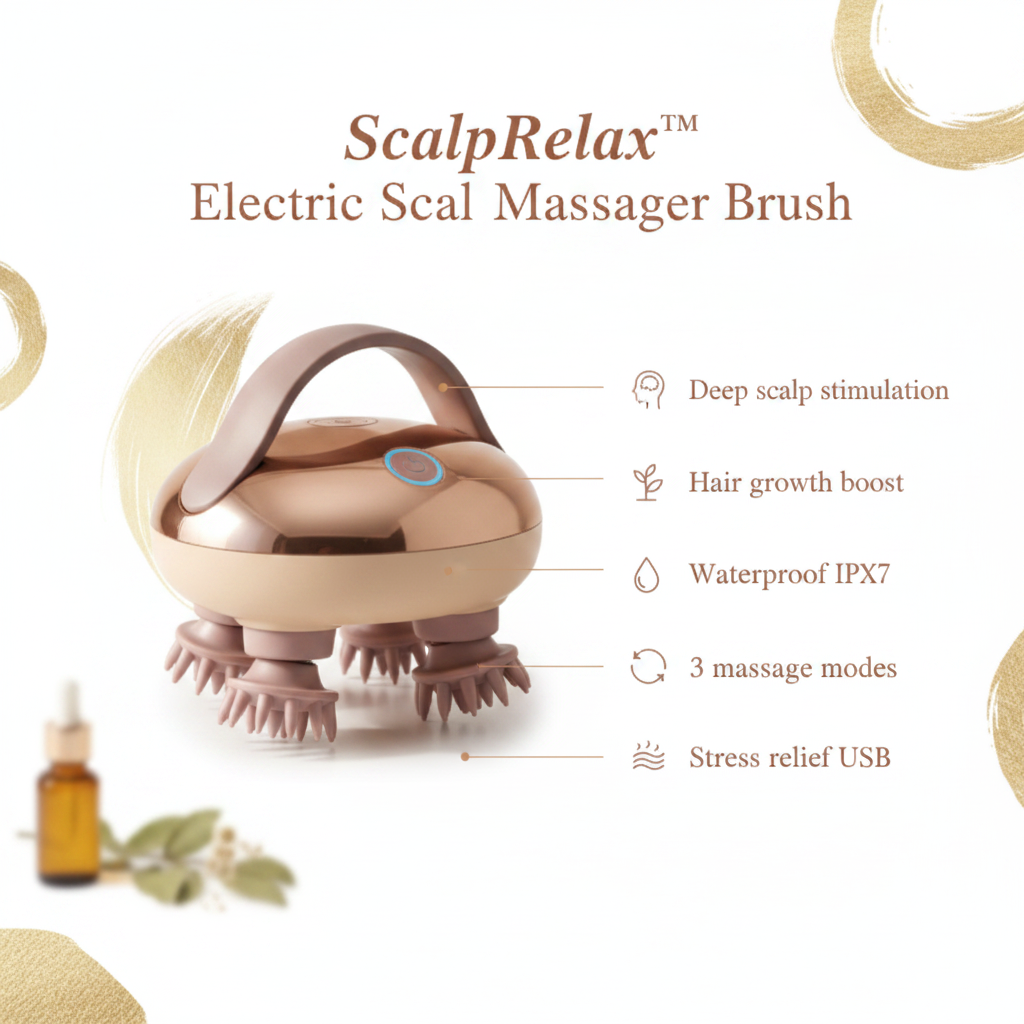 Elektrisk Hårbottenmassageborste - ScalpRelax™