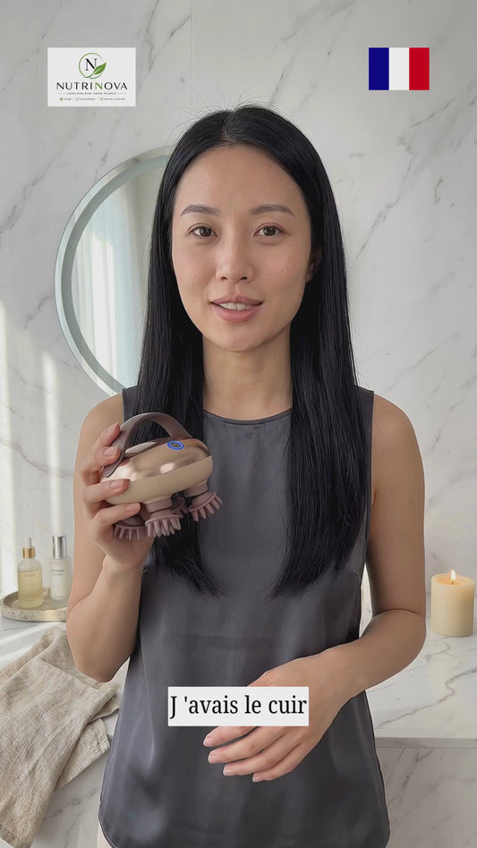 Brosse de Massage Électrique du Cuir Chevelu - ScalpRelax™