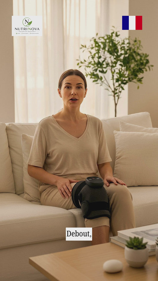 Genouillère de Massage Chauffante Électrique – KneeRelief™